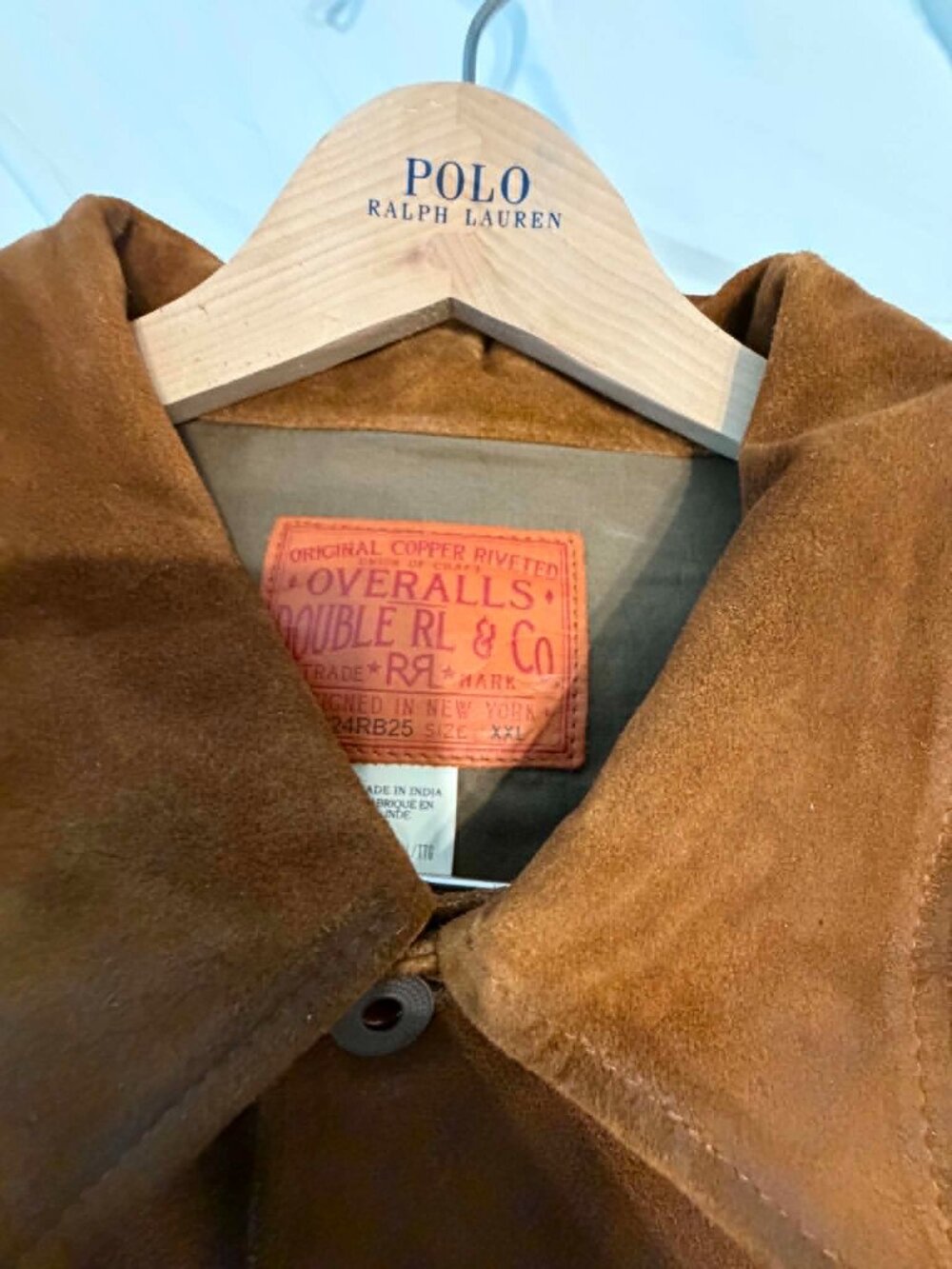 RRL Double RL Ralph Lauren Suede Roughout Alston Leather Jacket Brown 2XL XXL - Picture 3 of 7